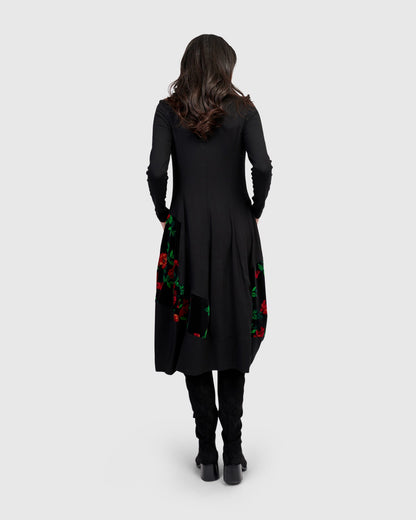 Serenade Cocoon Dress, Roses