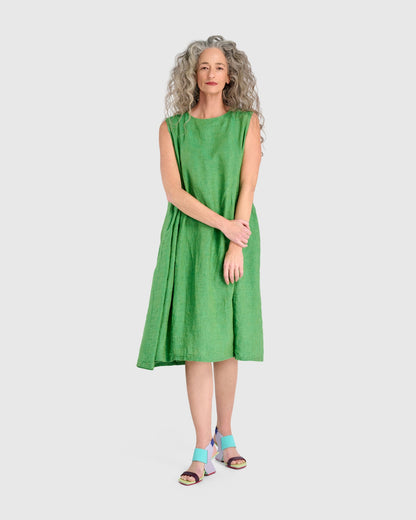 Linen Swing Dress, Mojito