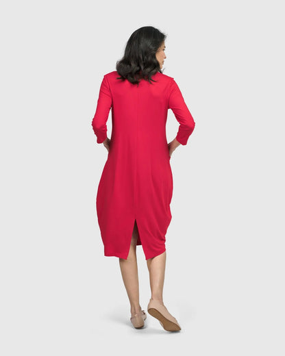 Essential Cargo Dress, Red Rose