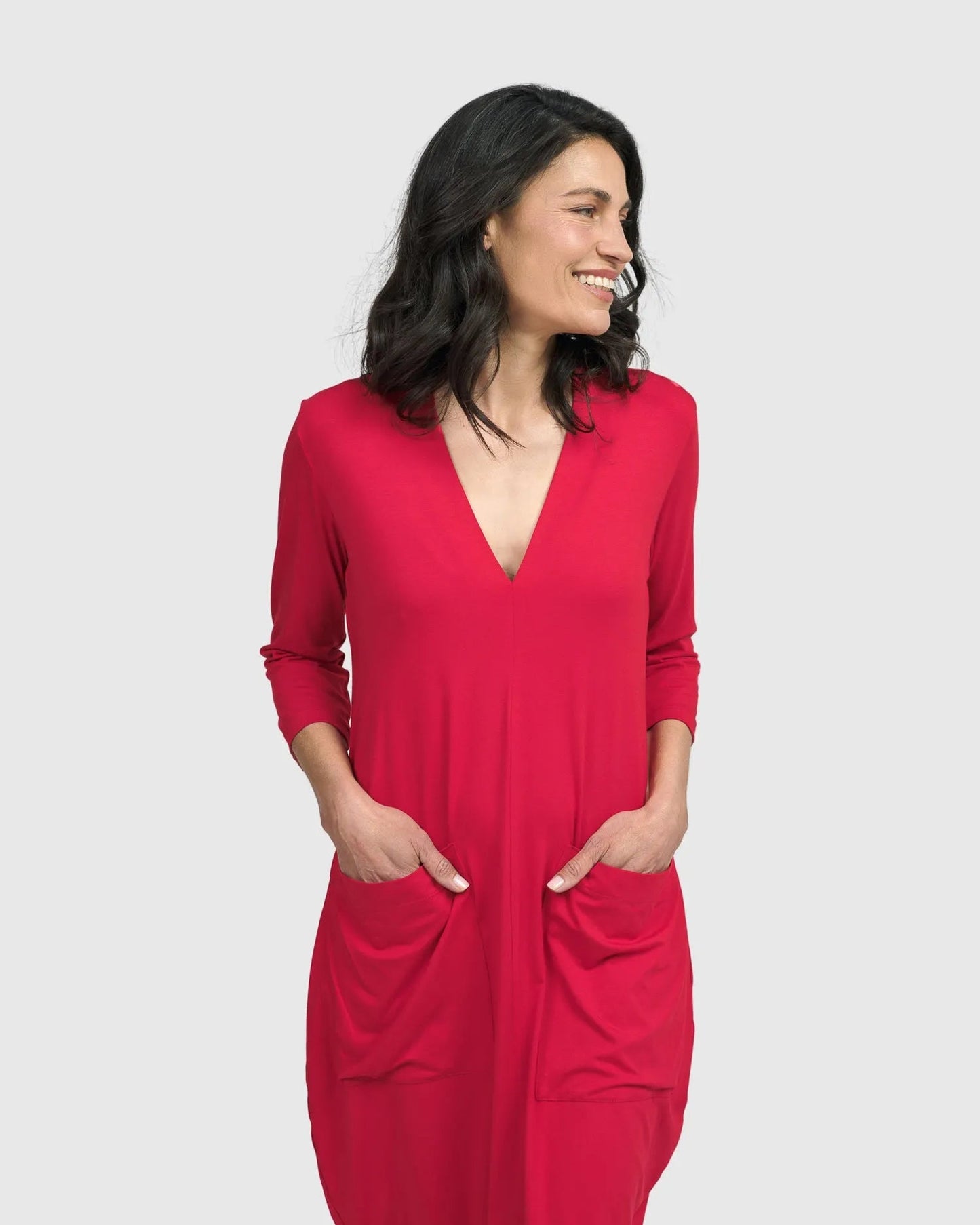 Essential Cargo Dress, Red Rose