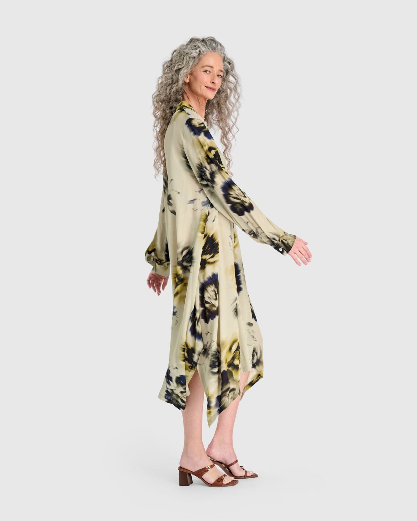 Santal Shirtdress, Beige Floral